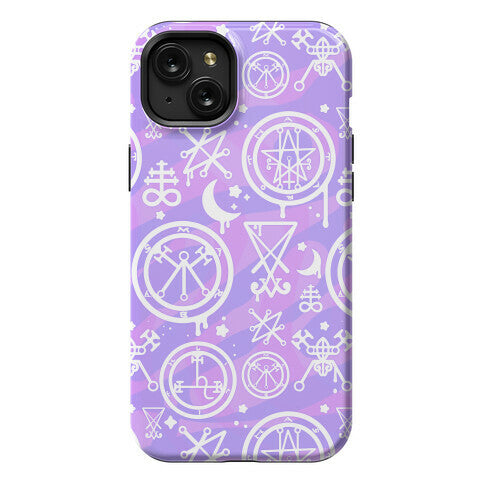 Pastel Goth Demon Sigil Pattern Phone Case